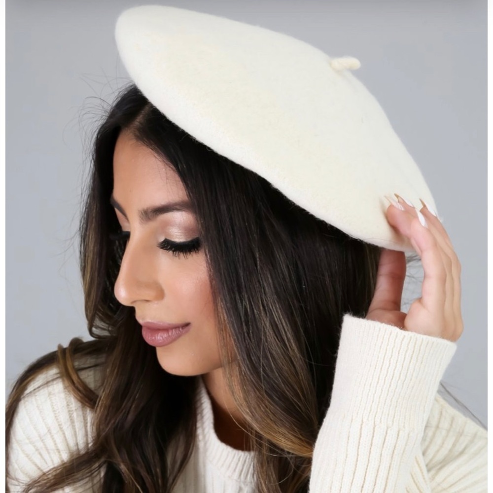 LADY ELEGANTLY French Style Classic Beret Retro Vintage Hollywood Glamour